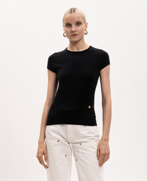 Balmain Black wool top HF1ALB45KI87
