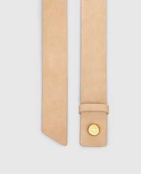 Gianni Chiarini Beige nubuck belt with logo CNK00761NBK