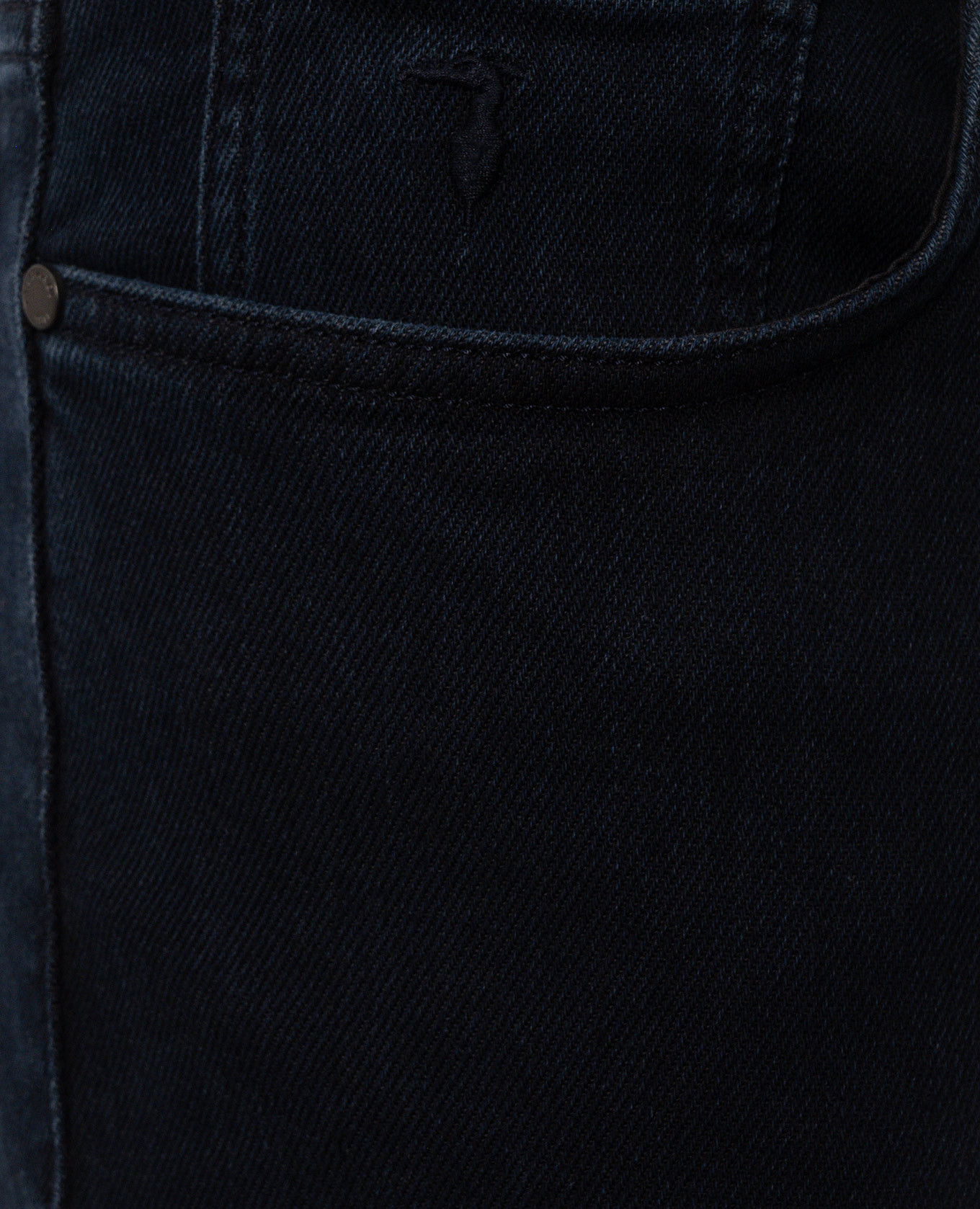 Blue jeans with embroidered emblem Trussardi 5