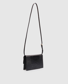 Tom Ford AUBE black crocodile-embossed leather cross-body bag S0531LCL607P