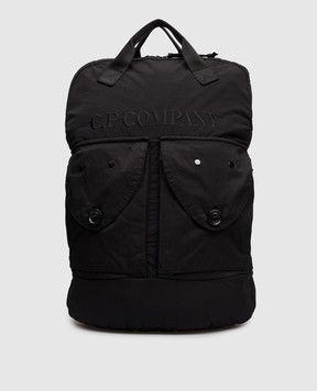 C.P. Company Black backpack with logo 2MAC051A110540M