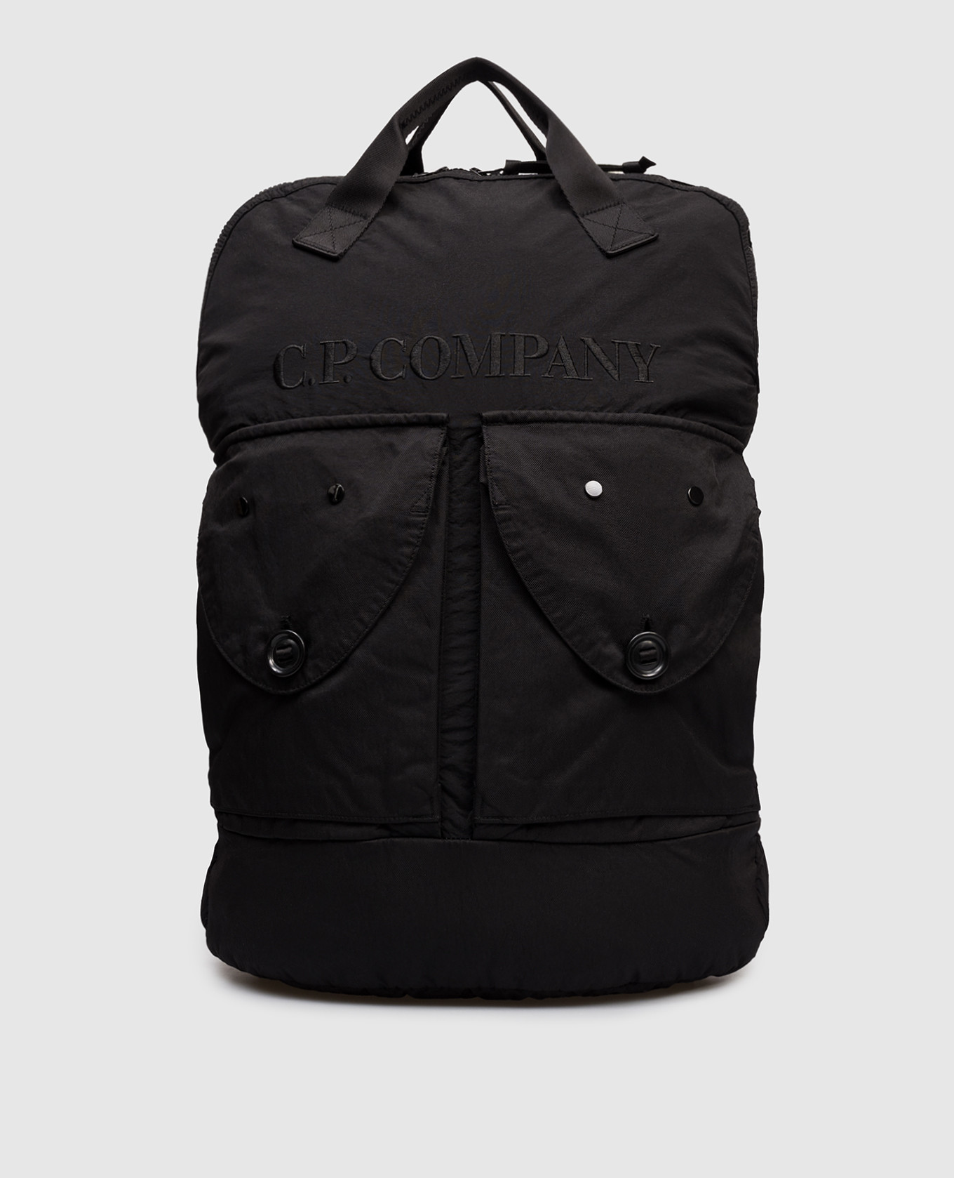 

Black backpack with logo C.P. Company