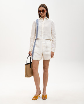 JW Anderson Ivory linen shorts SR0136PG1898