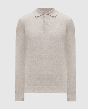 Brunello Cucinelli Gray cashmere polo shirt MQS00295