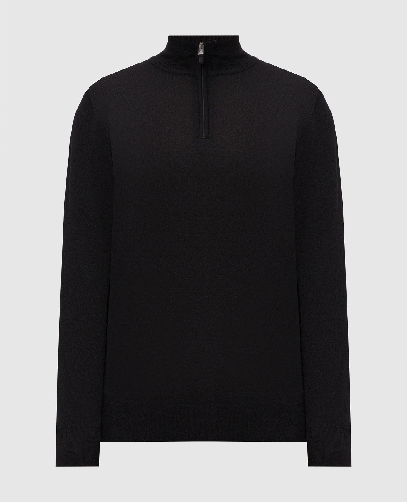 Black wool jumper