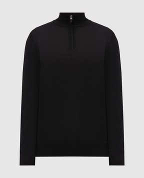 Canali Black wool jumper MK01149C0015