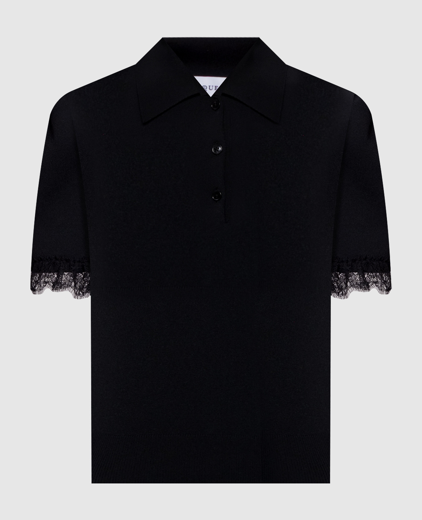 

Black polo with lace Alexander McQueen