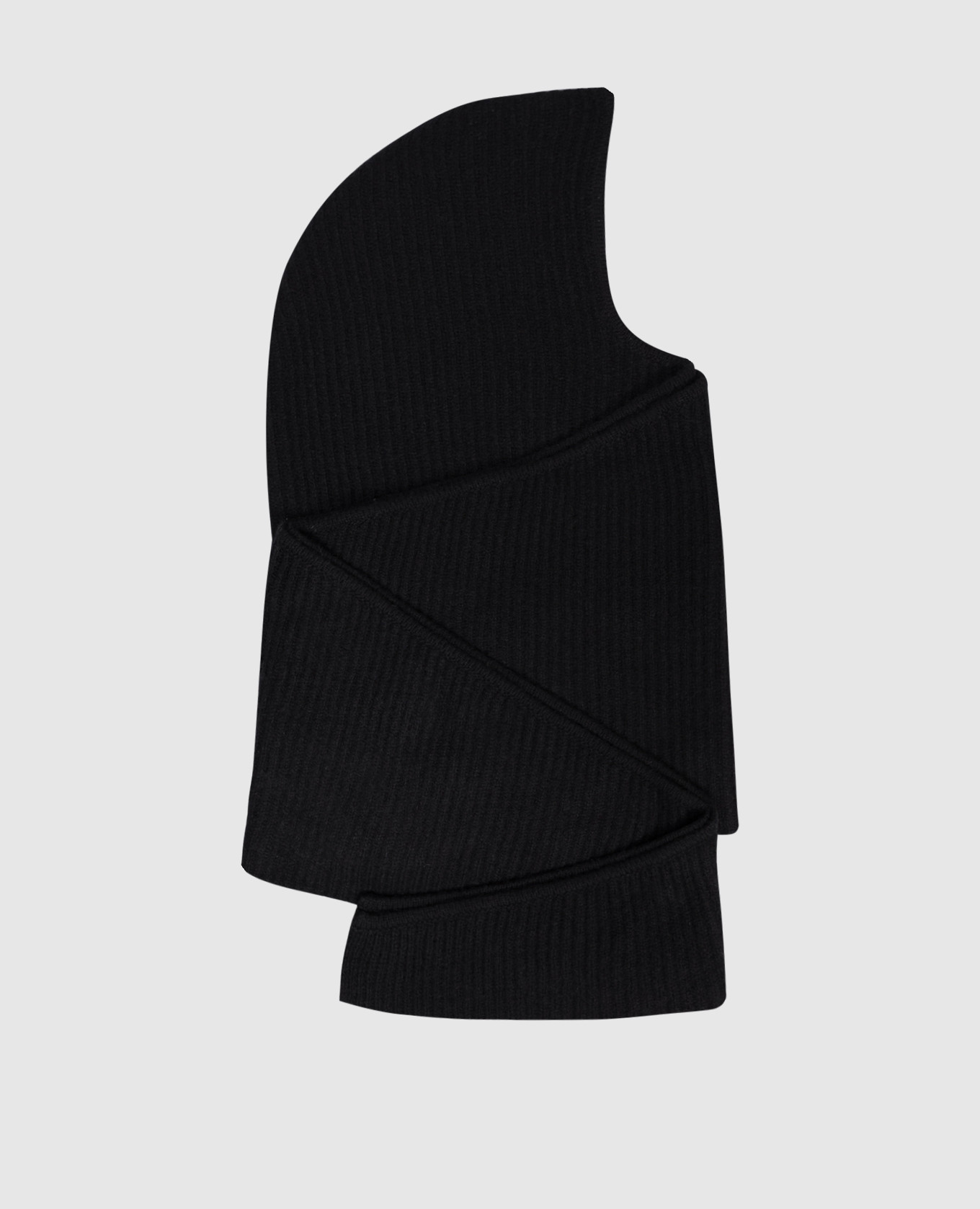 

Black cashmere hooded scarf Babe Pay Pls