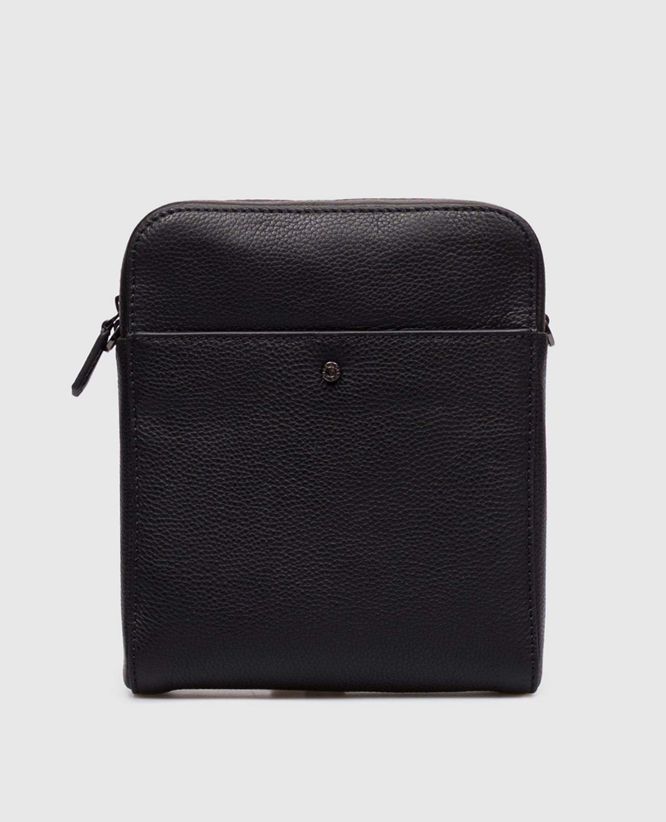Black leather bag