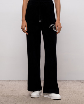 AMIRI Black sweatpants with logo embroidery AW426PA012