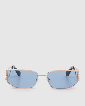 Off-White Allen gold-tone logo sunglasses OW1027764560