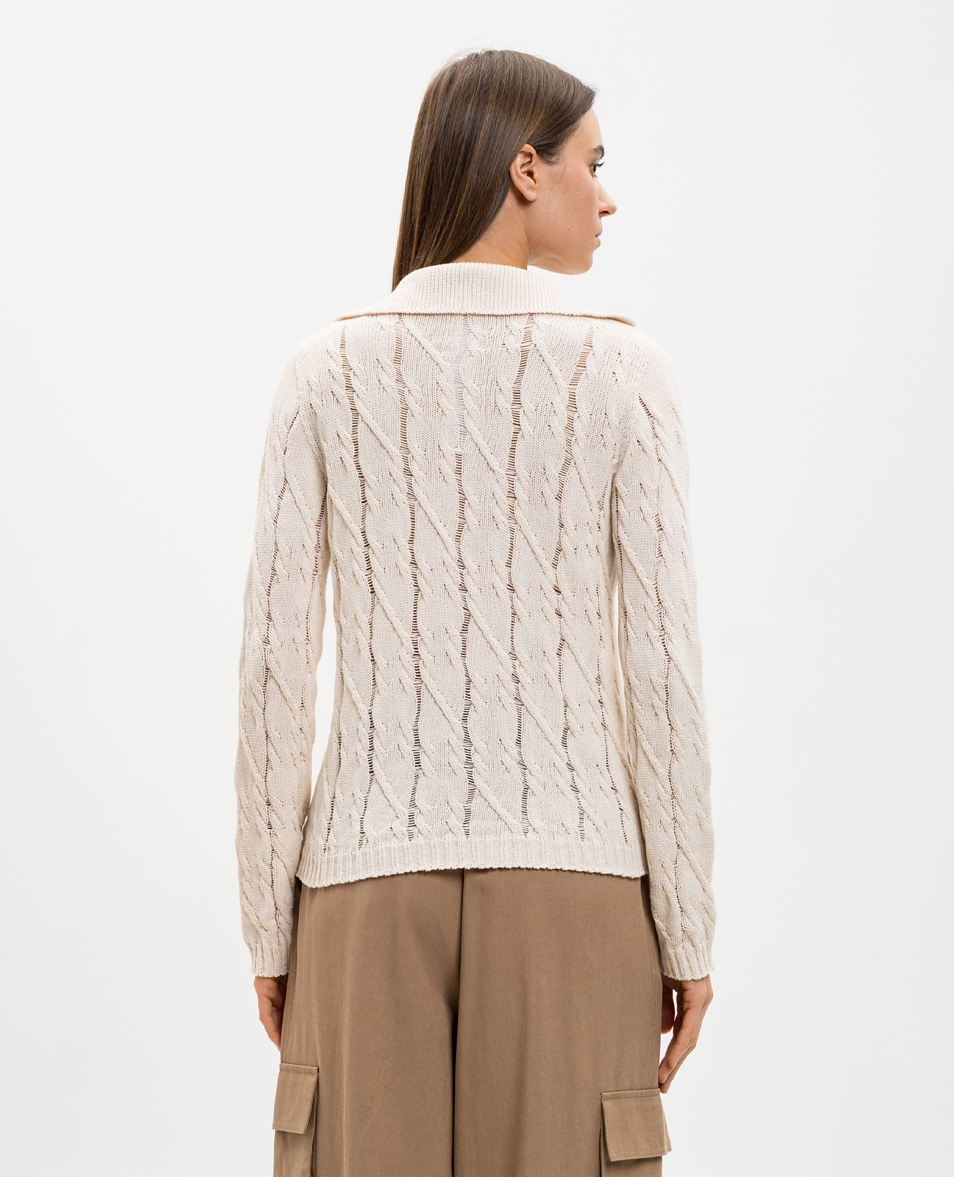 

Beige pullover with pattern Twinset