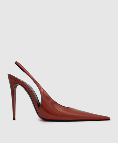 Terrakotta-Lackleder-Slingbacks von GUERMANTES