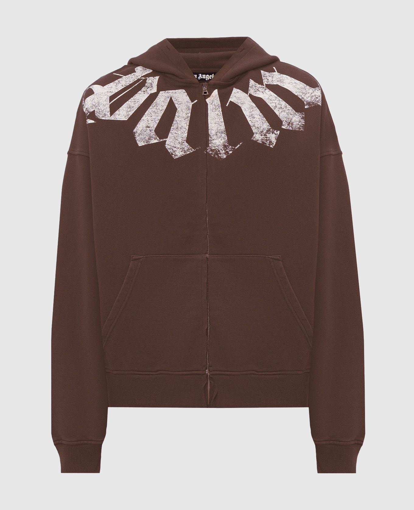 Brown printed sports jacket