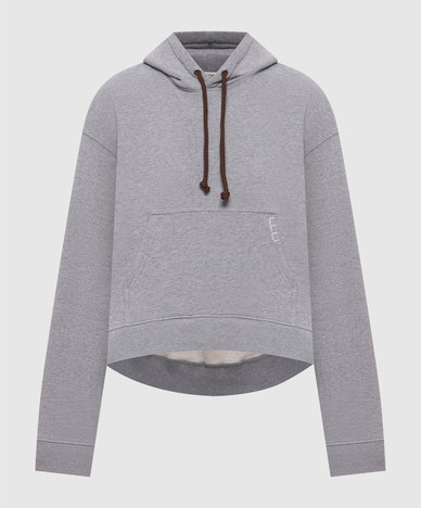 Grijze geïsoleerde hoodie