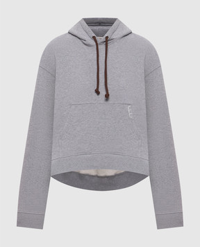 JW Anderson Gray insulated hoodie JW0234PG1902