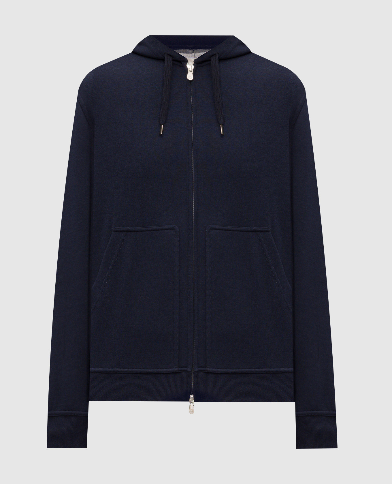 Blue sports jacket with hood