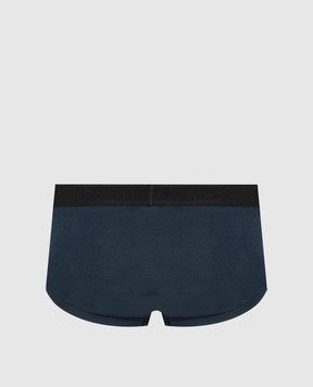 Tom Ford Blue briefs with logo pattern T4LC11040
