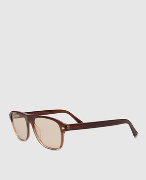Brunello Cucinelli Intarsia Rays Brown Sunglasses MOCPATTV15
