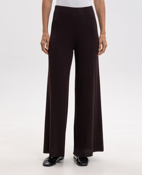 Agnona Burgundy cashmere, wool and silk pants K7100207V180Q