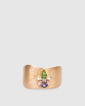 Dolman Bijoux Gold bracelet with crystals 33736
