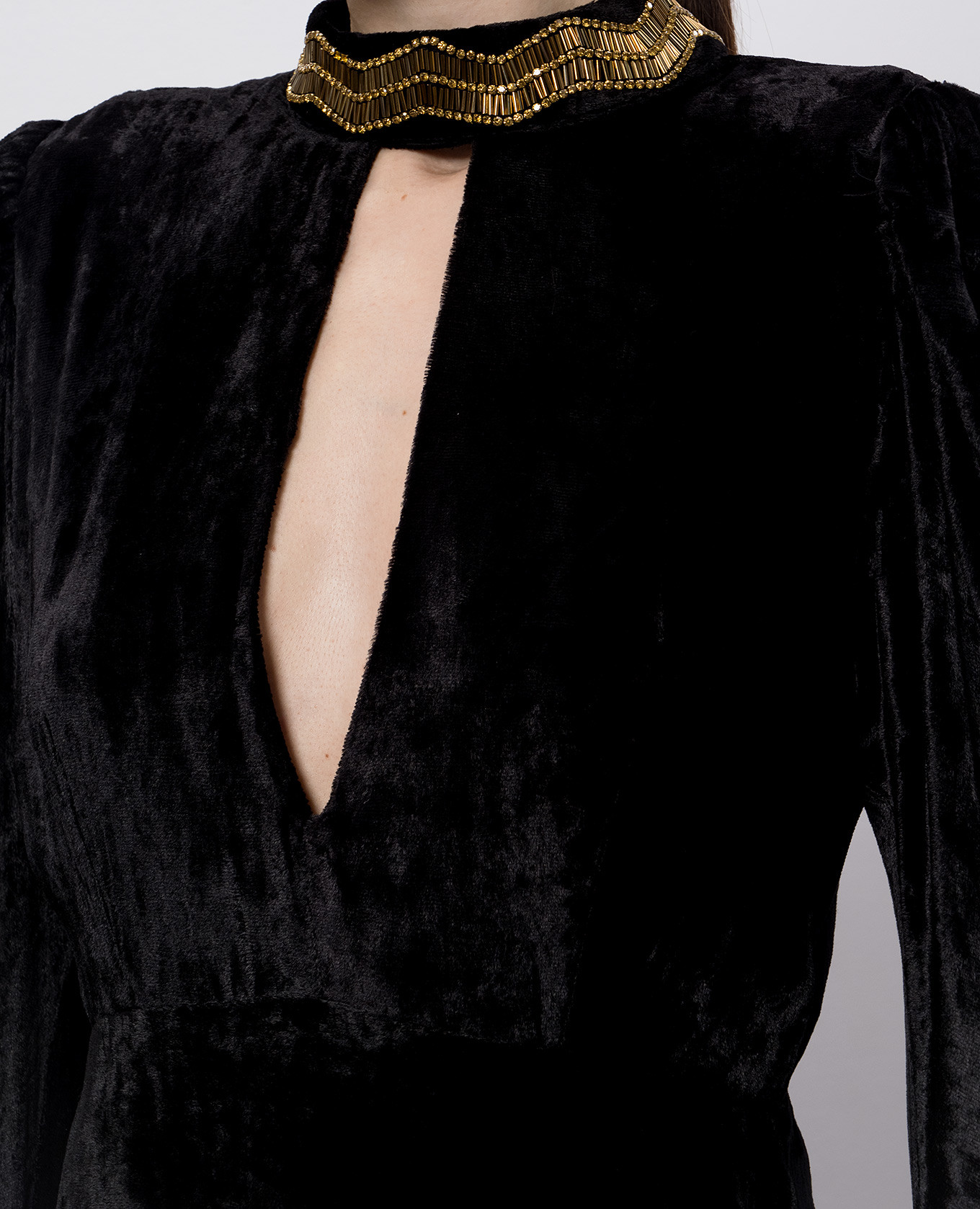 Black velour dress Twinset 5