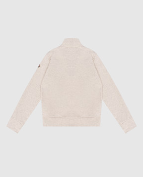 Moncler ENFANT Wild beige melange sweatshirt with logo L19548G0000489AEB810