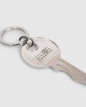 Maison Margiela MM6 Silver key ring with emblem SM6UA0019P7105