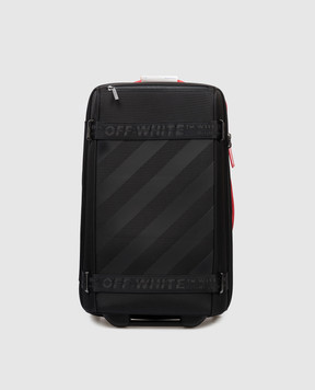 Off-White Black Diag suitcase with logo OMNG004S26FAB001