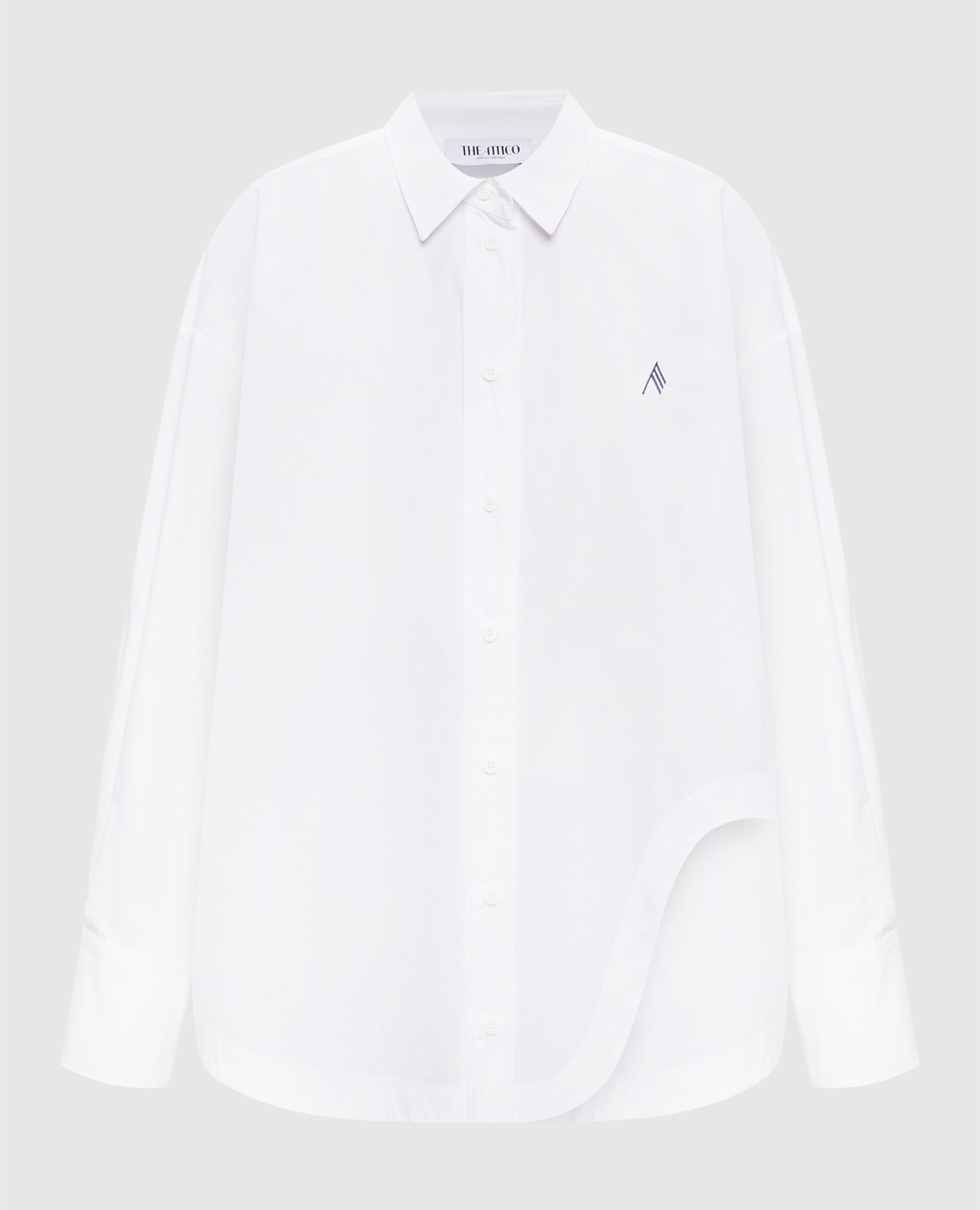 White shirt with embroidered emblem The Attico