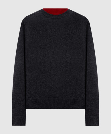 OTIS grauer Kaschmirpullover