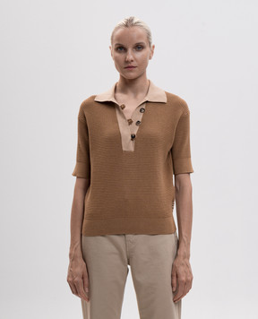 JW Anderson Brown polo KW1569YN0535