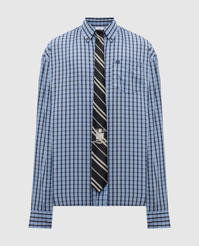 Vetements Blue checkered shirt ME76SH035N