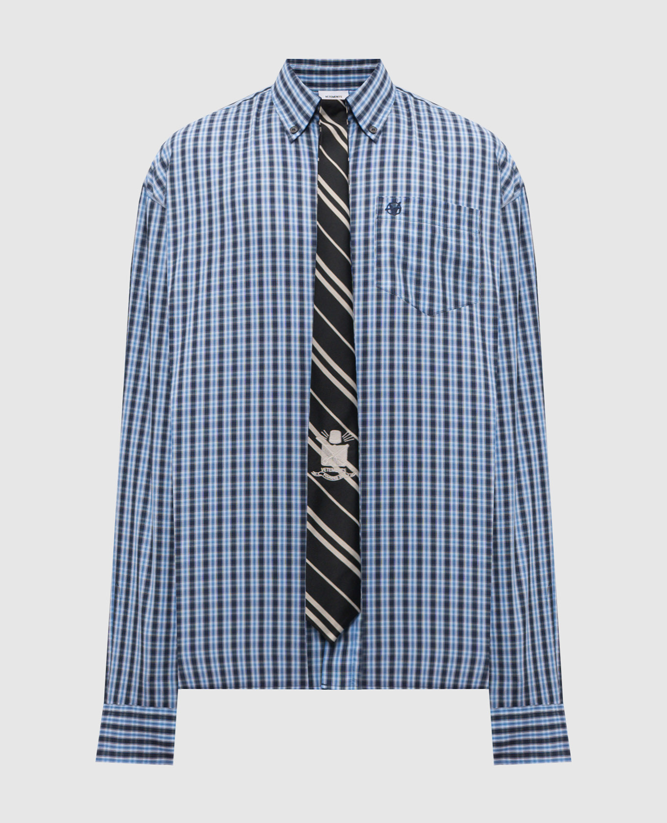 

Blue checkered shirt Vetements