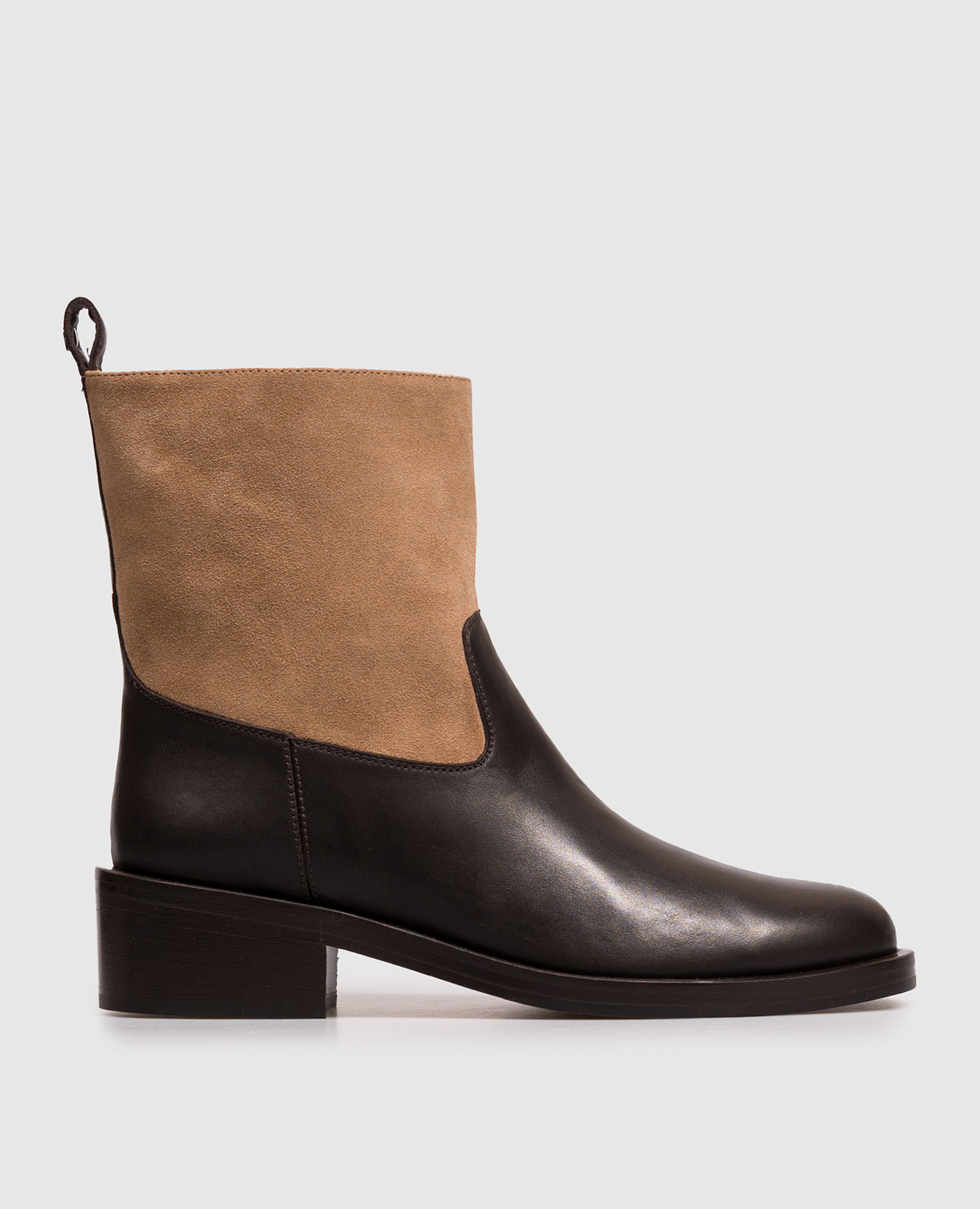 Black leather boots