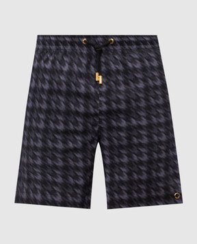Stefano Ricci Grey printed swim shorts M6B6200070B65403