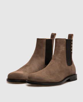JW Anderson Brown suede chelsea boots CT0002LA0319