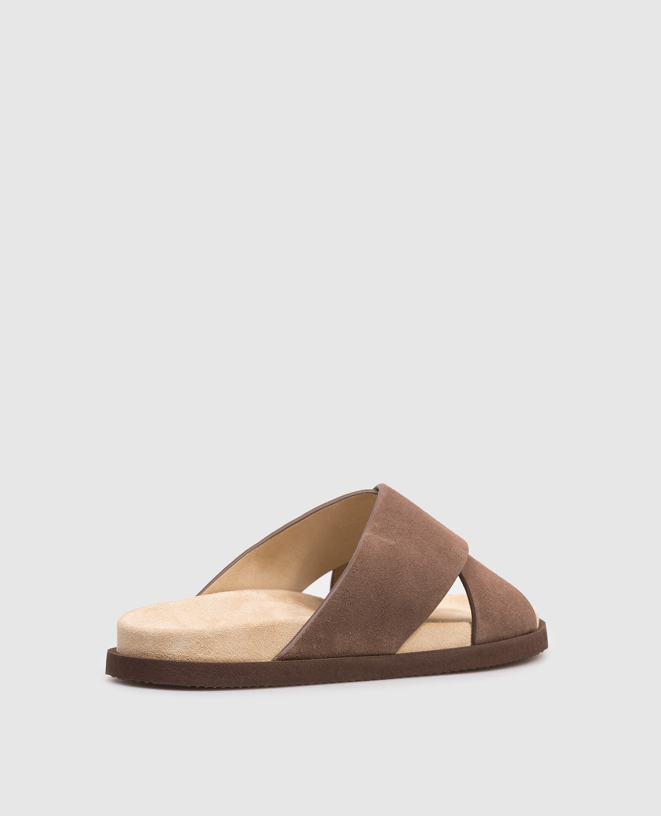 

Brown suede flip-flops Brunello Cucinelli