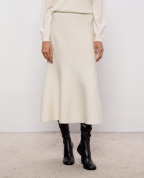 Simkhai Ivory wool midi skirt 5263005K