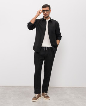 Cashmere&Whiskey Ivory silk and linen T-shirt MU7632318520R