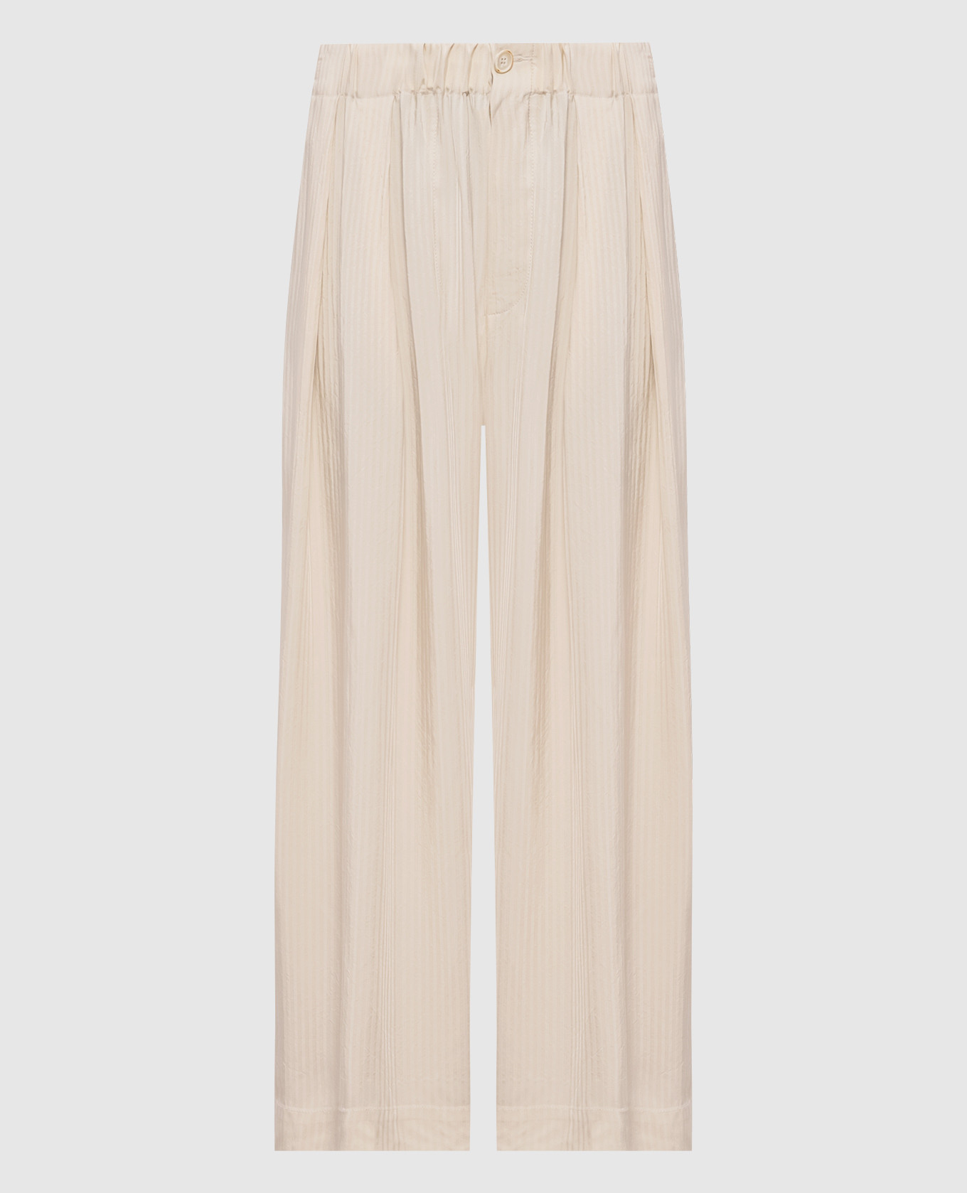 Beige Poetic striped pants