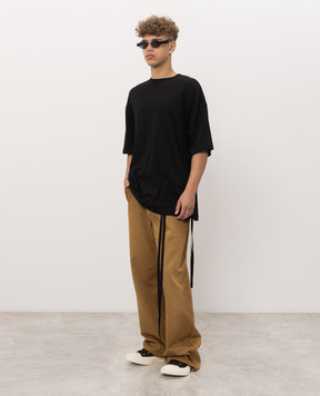 Ann Demeulemeester Black T-shirt with the inscription Dear Night Thoughts B0014552FA206