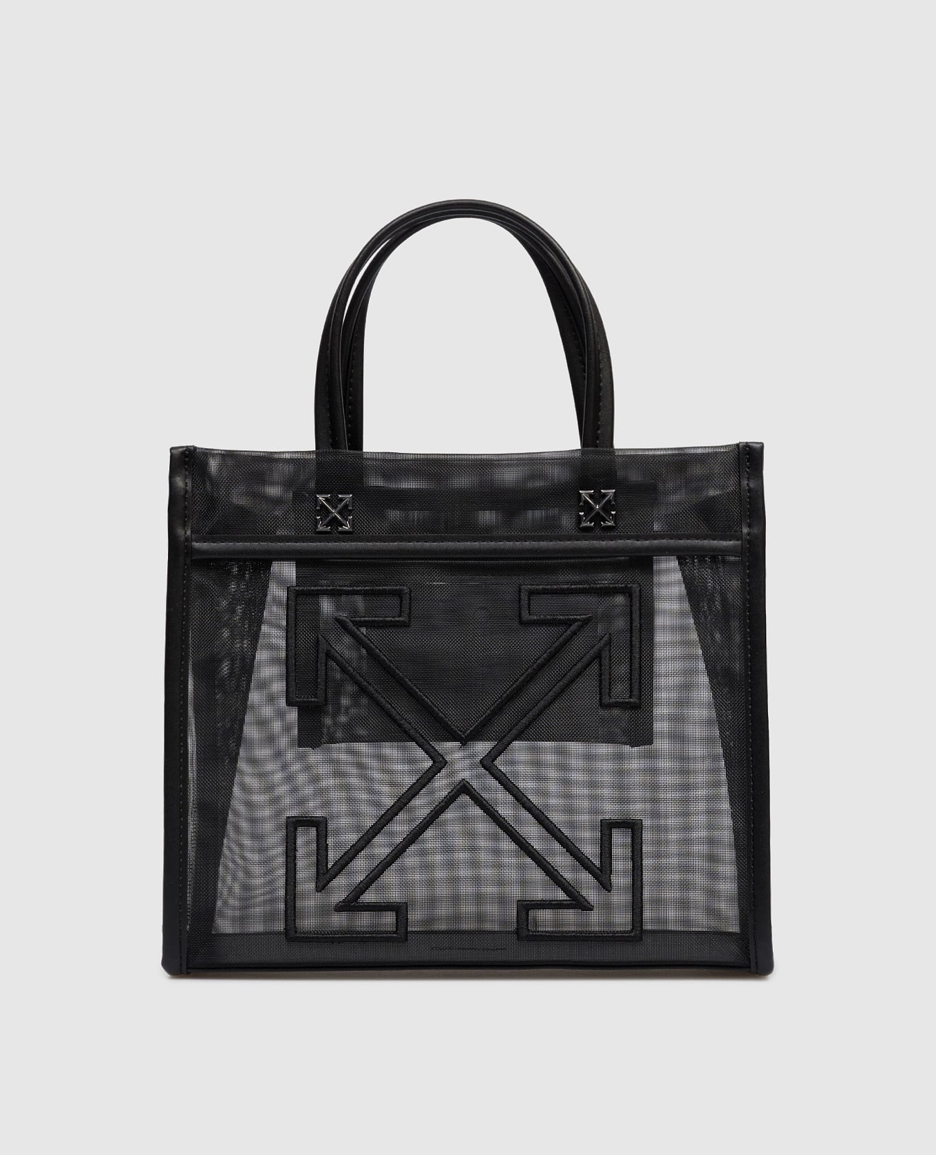 Black Market Tote Bag with Arrow Embroidery