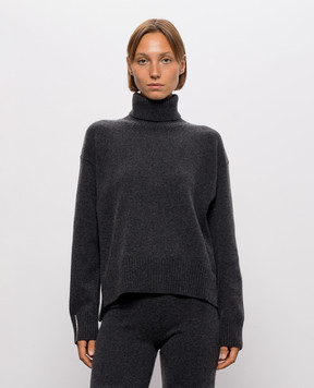 Peserico Gray sweater made of wool, silk and cashmere A99268F07K09283
