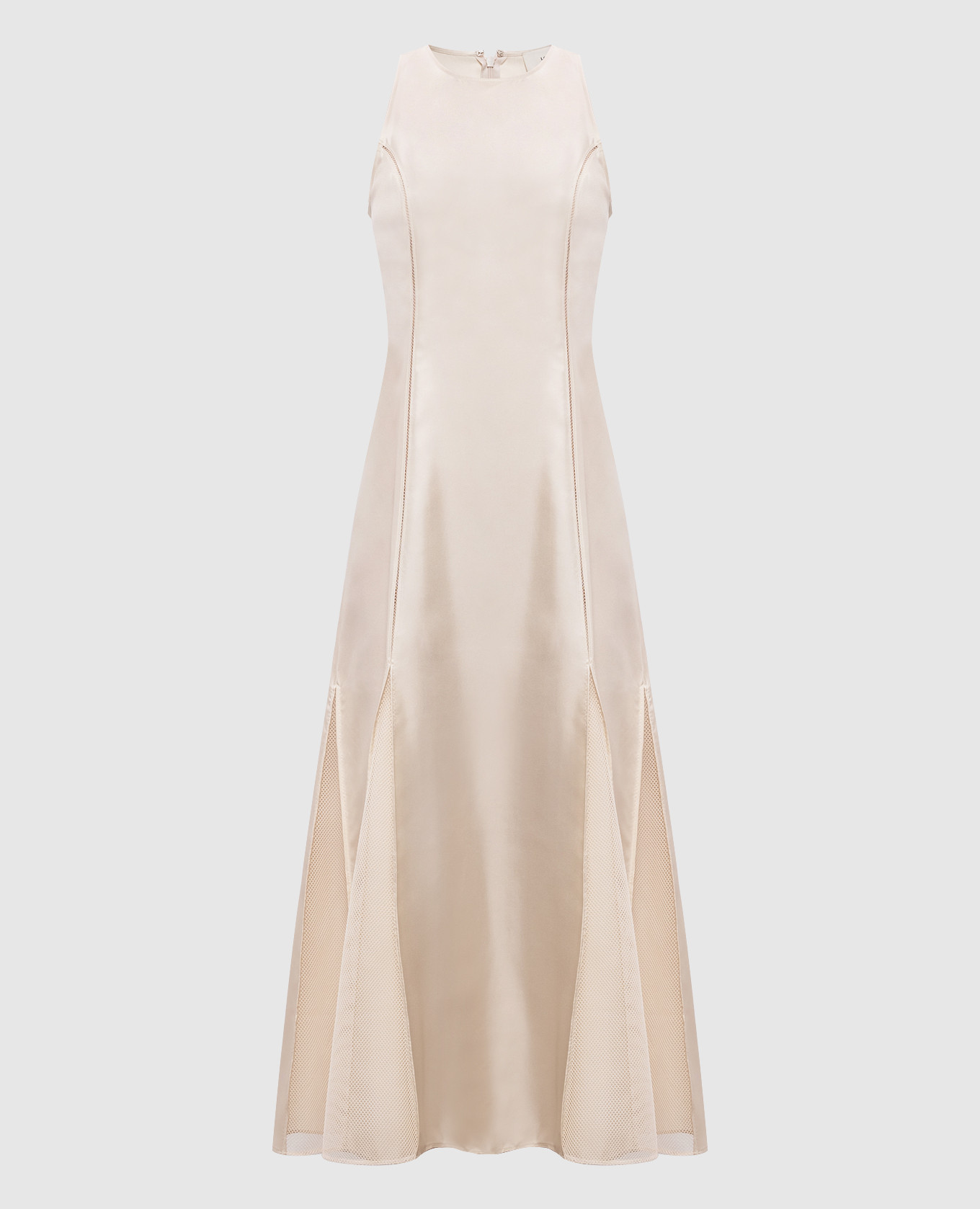 Beige silk dress IRAKA