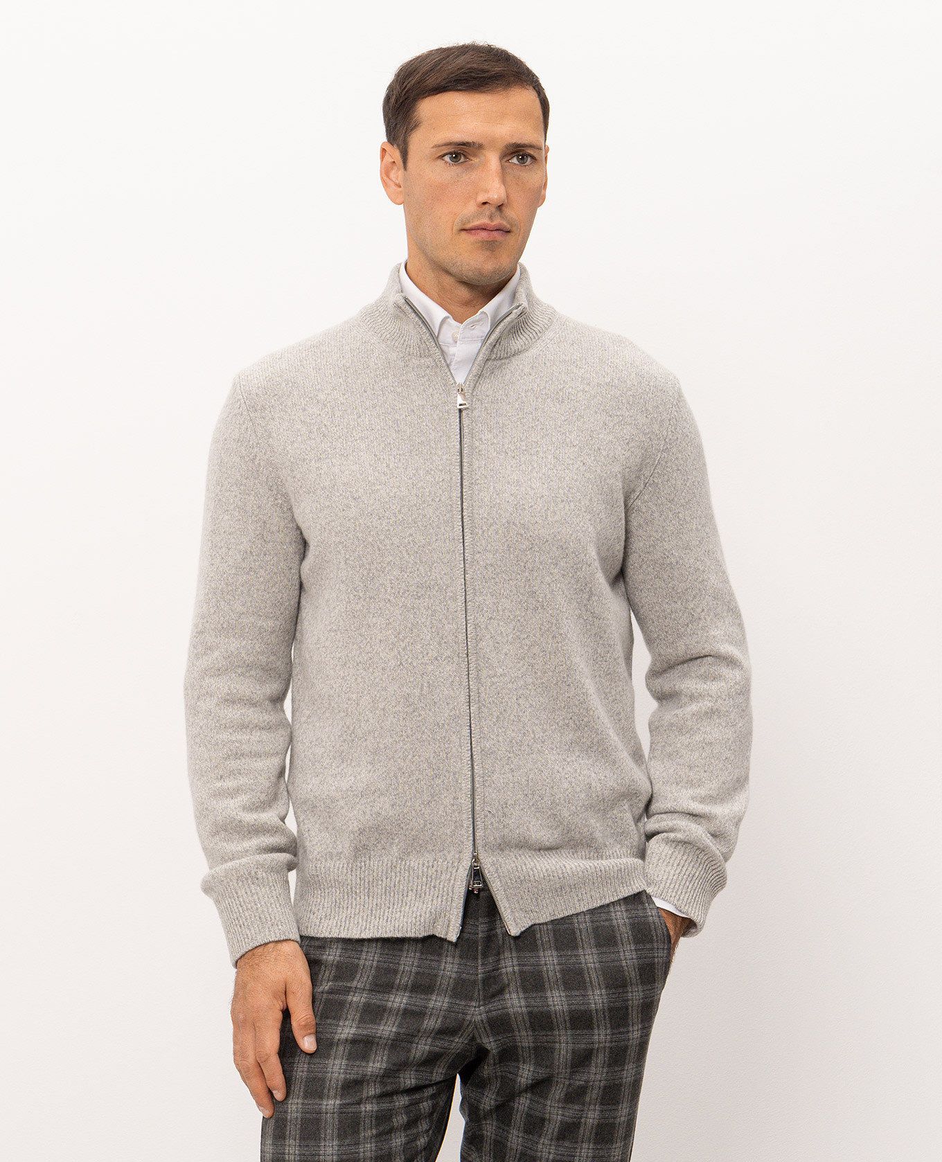 Gray cardigan Cashmere&Whiskey 3