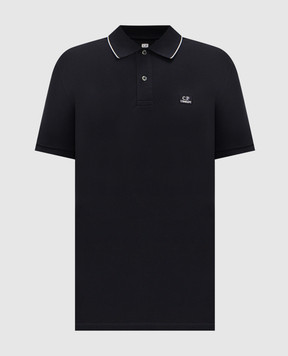C.P. Company Blue polo shirt with logo MPL722A005263W