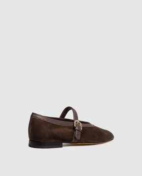 Doucal's Brown suede ballet flats DD8859MAENPZ837