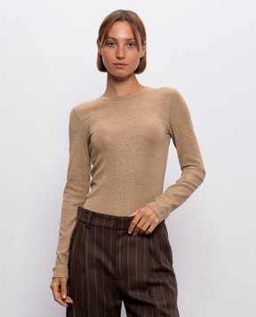 Brunello Cucinelli Beige sweater with wool MPA98B1V00