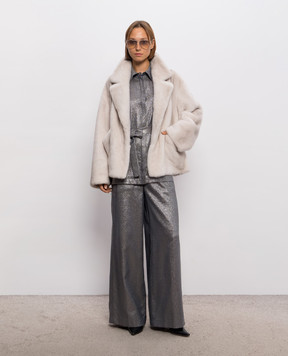 Rindi Beige mink fur coat 036VS026